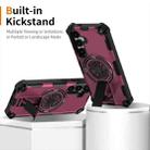 For Samsung Galaxy S24 5G Shockproof Kickstand Metallic Shaft MagSafe Phone Case(Purple) - 2