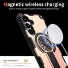 For Samsung Galaxy S24 5G Shockproof Kickstand Metallic Shaft MagSafe Phone Case(Rose Gold) - 3