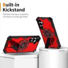 For Samsung Galaxy S24+ 5G Shockproof Kickstand Metallic Shaft MagSafe Phone Case(Red) - 2