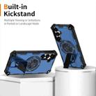 For Samsung Galaxy S24+ 5G Shockproof Kickstand Metallic Shaft MagSafe Phone Case(Blue) - 2