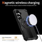 For Samsung Galaxy S24+ 5G Shockproof Kickstand Metallic Shaft MagSafe Phone Case(Black) - 3
