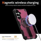 For Samsung Galaxy S24+ 5G Shockproof Kickstand Metallic Shaft MagSafe Phone Case(Purple) - 3