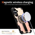 For Samsung Galaxy S24+ 5G Shockproof Kickstand Metallic Shaft MagSafe Phone Case(Rose Gold) - 3
