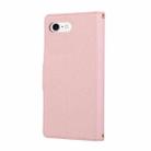For iPhone 7 / 8 / SE 2022 Round Buckle Zipper Wallet Leather Phone Case with Crossbody Strap(Pink) - 3