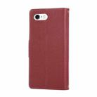 For iPhone 7 / 8 / SE 2022 Round Buckle Zipper Wallet Leather Phone Case with Crossbody Strap(Red) - 3