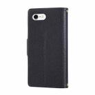 For iPhone 7 / 8 / SE 2022 Round Buckle Zipper Wallet Leather Phone Case with Crossbody Strap(Black) - 3
