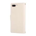 For iPhone 7 Plus / 8 Plus Round Buckle Zipper Wallet Leather Phone Case with Crossbody Strap(White) - 3