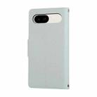 For Google Pixel 9a Round Buckle Zipper Wallet Leather Phone Case with Crossbody Strap(Sky Blue) - 3