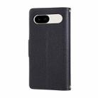 For Google Pixel 9a Round Buckle Zipper Wallet Leather Phone Case with Crossbody Strap(Black) - 3