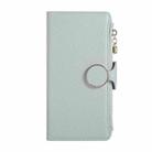 For Google Pixel 7 Round Buckle Zipper Wallet Leather Phone Case with Crossbody Strap(Sky Blue) - 2