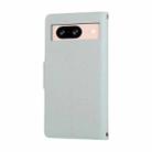 For Google Pixel 7 Round Buckle Zipper Wallet Leather Phone Case with Crossbody Strap(Sky Blue) - 3