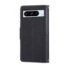 For Google Pixel 8 Pro Round Buckle Zipper Wallet Leather Phone Case with Crossbody Strap(Black) - 3