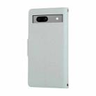 For Google Pixel 7a Round Buckle Zipper Wallet Leather Phone Case with Crossbody Strap(Sky Blue) - 3