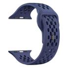 For Apple Watch 46mm / 49mm / 45mm / 44mm xDfind Mesh Reverse Buckle Silicone Watch Band(Navy Blue) - 3