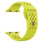 For Apple Watch 46mm / 49mm / 45mm / 44mm xDfind Mesh Reverse Buckle Silicone Watch Band(Lime) - 3