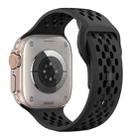For Apple Watch 42mm / 41mm / 40mm / 38mm xDfind Mesh Reverse Buckle Silicone Watch Band(Black) - 2