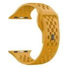 For Apple Watch 42mm / 41mm / 40mm / 38mm xDfind Mesh Reverse Buckle Silicone Watch Band(Yellow) - 3