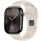 For Apple Watch 42mm / 41mm / 40mm / 38mm xDfind Mesh Reverse Buckle Silicone Watch Band(Starlight) - 1