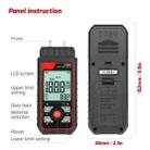TASI TA661B Wood Moisture Meter Quickly Measure Moisture Content Tester Temperature Humidity Detector(Black) - 2