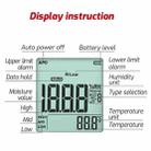 TASI TA661B Wood Moisture Meter Quickly Measure Moisture Content Tester Temperature Humidity Detector(Black) - 3
