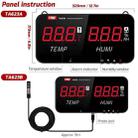 TRSI TA623B Industrial Wall-mounted Thermometer Hygrometer, External 5-meter Probe - 2