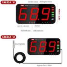 TRSI TA654B Large Screen Wall-mounted Noise Meter Decibel Detector Device - 2