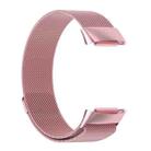 For Fitbit Charge 6 / 5 xDfind Milanese Magnetic Metal Watch Band, Size:S(Rose Pink) - 2