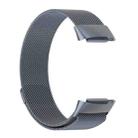 For Fitbit Charge 6 / 5 xDfind Milanese Magnetic Metal Watch Band, Size:S(Grey) - 2