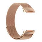 For Fitbit Charge 6 / 5 xDfind Milanese Magnetic Metal Watch Band, Size:L(Rose Gold) - 2