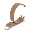 For Fitbit Charge 6 / 5 xDfind Milanese Magnetic Metal Watch Band, Size:L(Rose Gold) - 3