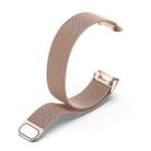 For Fitbit Charge 6 / 5 xDfind Milanese Magnetic Metal Watch Band, Size:L(Champagne Gold) - 3