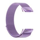 For Fitbit Charge 6 / 5 xDfind Milanese Magnetic Metal Watch Band, Size:L(Light Purple) - 2