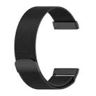 For Fitbit Versa 4 / 3 / Sense 2 / Sense xDfind Milanese Magnetic Metal Watch Band, Size: S(Black) - 3