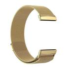 For Fitbit Versa 4 / 3 / Sense 2 / Sense xDfind Milanese Magnetic Metal Watch Band, Size: S(Gold) - 2