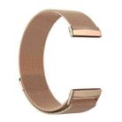 For Fitbit Versa 4 / 3 / Sense 2 / Sense xDfind Milanese Magnetic Metal Watch Band, Size: S(Rose Gold) - 2