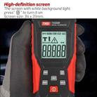 TASI TA500B Contact Measurement Laser Tachometer Digital Display Measuring Speed Meter(Black Red) - 3