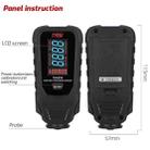 TASI TA521A Car Paint Film Meter Paint Surface Tester Coating Thickness Gauge(Black) - 2
