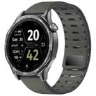 22mm Universal Shark Magnetic Breathable Silicone Watch Band(Dark Green) - 1