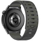 22mm Universal Shark Magnetic Breathable Silicone Watch Band(Dark Green) - 2