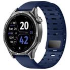 22mm Universal Shark Magnetic Breathable Silicone Watch Band(Midnight Blue) - 1