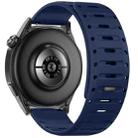 22mm Universal Shark Magnetic Breathable Silicone Watch Band(Midnight Blue) - 2