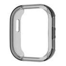 For Amazfit Bip 6 Half Coverage Hollow TPU Watch Protective Case(Transparent Black) - 3