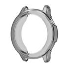 For Garmin vivoactive 6 Half Coverage Hollow TPU Watch Protective Case(Transparent Black) - 1