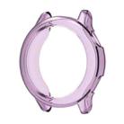 For Garmin vivoactive 6 Half Coverage Hollow TPU Watch Protective Case(Transparent Purple) - 1