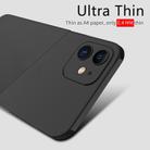 For iPhone 12 X-level Wing Series Shockproof Ultra Thin Matte Protective Case(Transparent Black) - 3