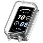 For Honor Band 10 PC Ear Half Coverage Watch Protective Frame(Transparent White) - 1