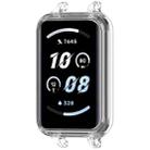 For Honor Band 10 PC Ear Half Coverage Watch Protective Frame(Transparent White) - 2