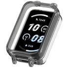 For Honor Band 10 PC Ear Half Coverage Watch Protective Frame(Transparent Black) - 1