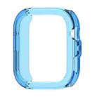 For Huawei Watch Fit 4 Pro Half Coverage Hollow TPU Watch Protective Case(Transparent Blue) - 1