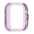 For Huawei Watch Fit 4 Pro Half Coverage Hollow TPU Watch Protective Case(Transparent Purple) - 1
